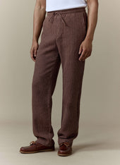 Sorrento Wide Leg Trousers | Linen | Brown