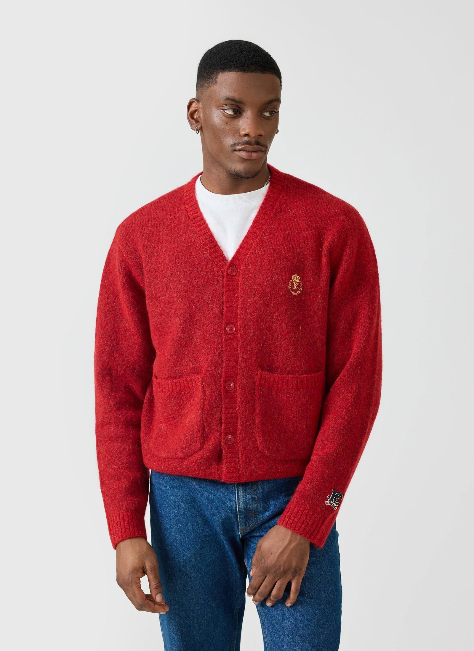 Glove Knitted Cardigan Champion X Percival Red