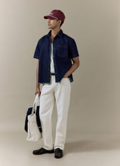 Straight Leg Denim Jeans Cotton