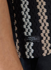 Wade Crochet Boxy Shirt | Cotton Blend | Black