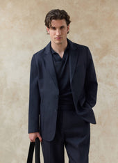 Lyocell Regular Blazer | Navy