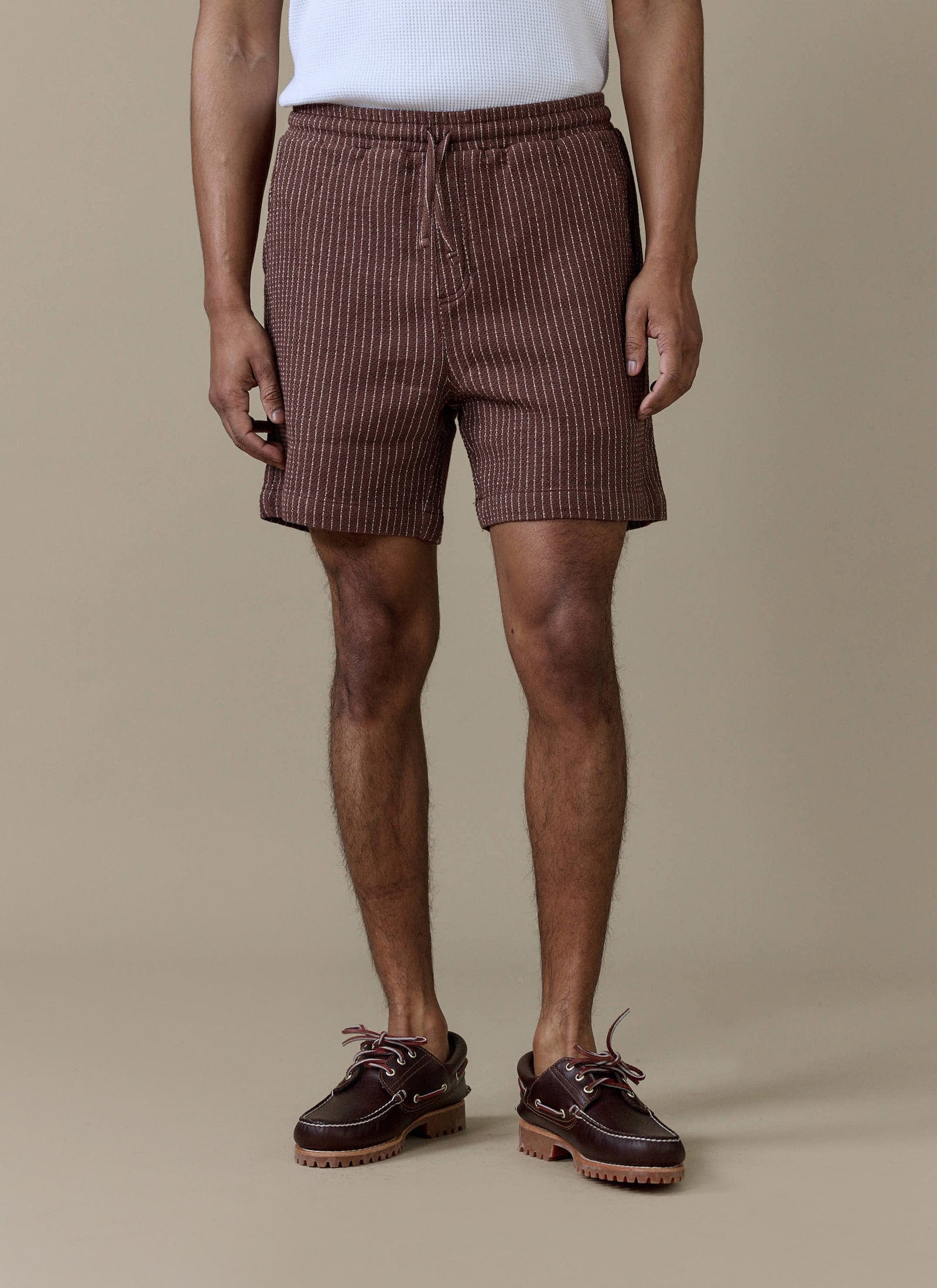 Sorrento Shorts | Linen | Brown