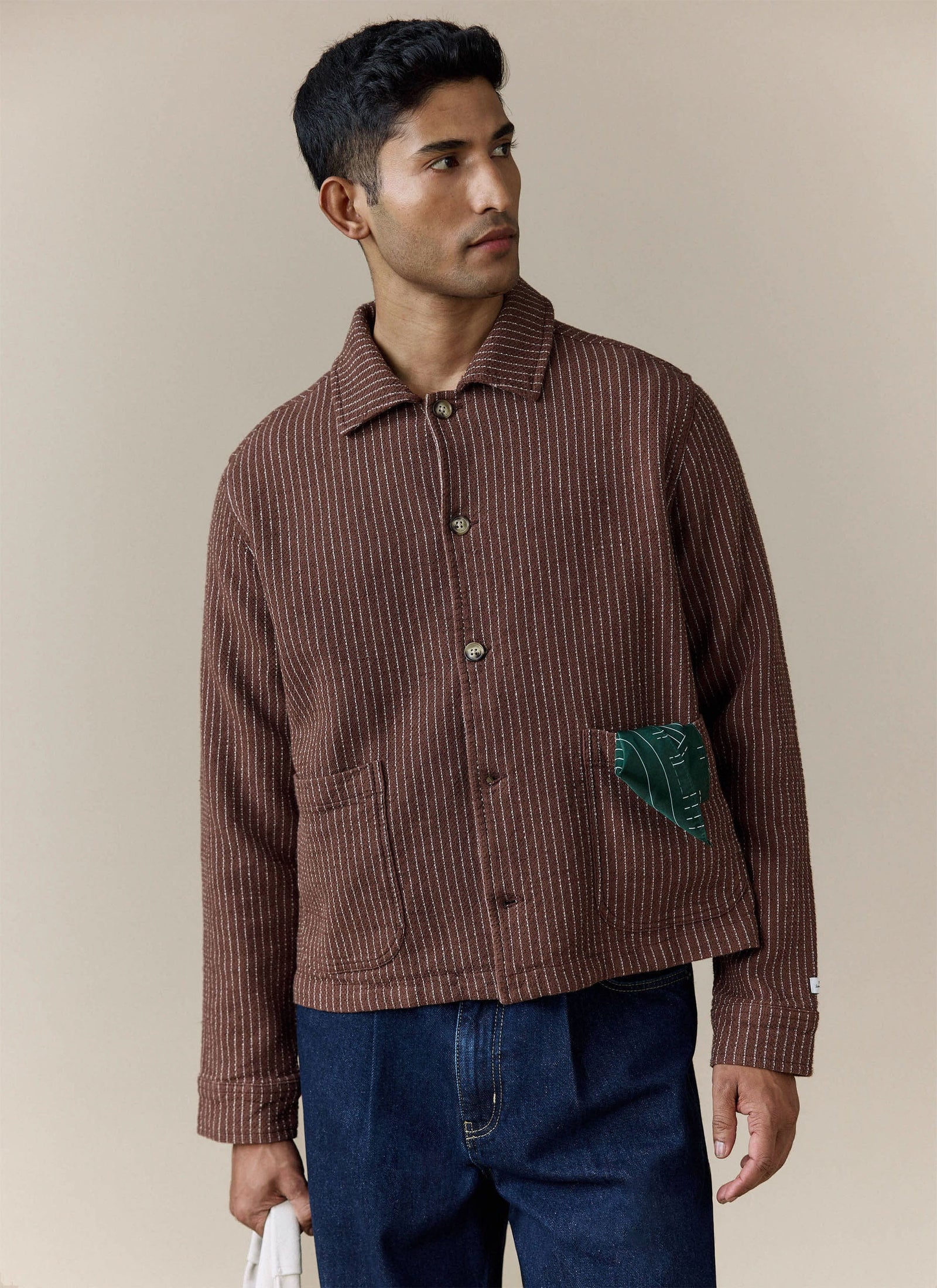 Sorrento Boxy Overshirt | Linen | Brown