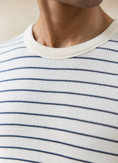 Ernie Waffle T Shirt Organic Cotton Stripe