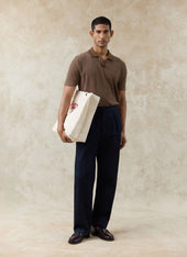 Blake Double Pleated Trousers Cotton