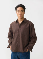 Clancy Striped Long Sleeve Shirt Cotton