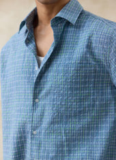 Hinsley Checked Boxy Shirt Cotton