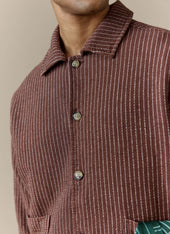 Sorrento Boxy Overshirt | Linen | Brown