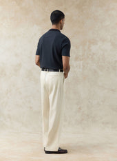 Anthony Ribbed Polo Cotton