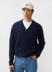 White Glove Cardigan | Mohair | Navy