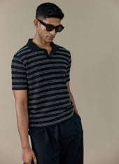Laurent Polo | Cotton | Black Stripe