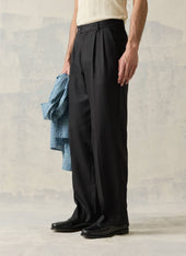 Double Pleated Leg Trousers Lyocell