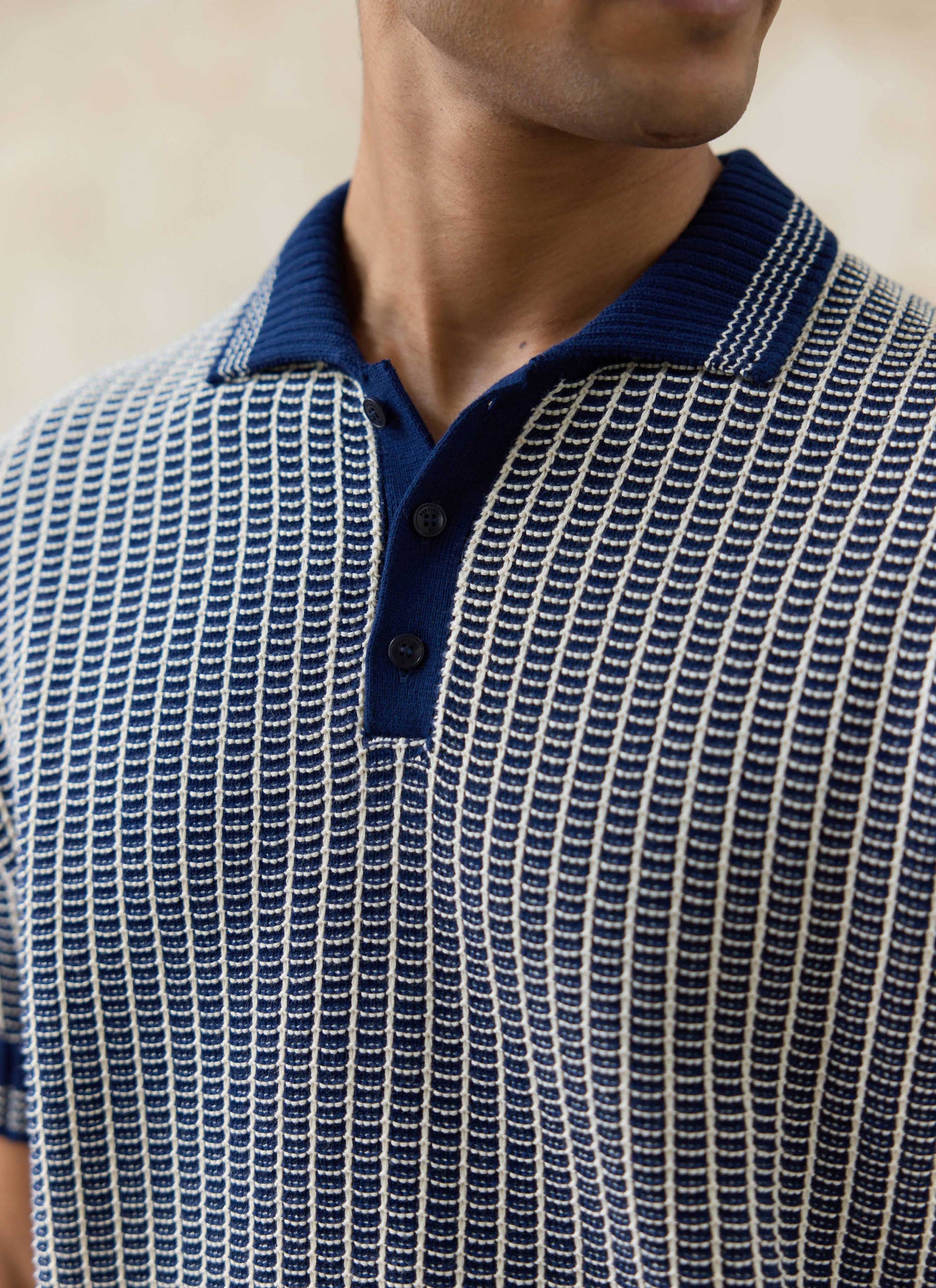Claude Knitted Polo Cotton