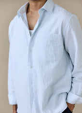 Paros Pearce Shirt | Cotton | Light Blue