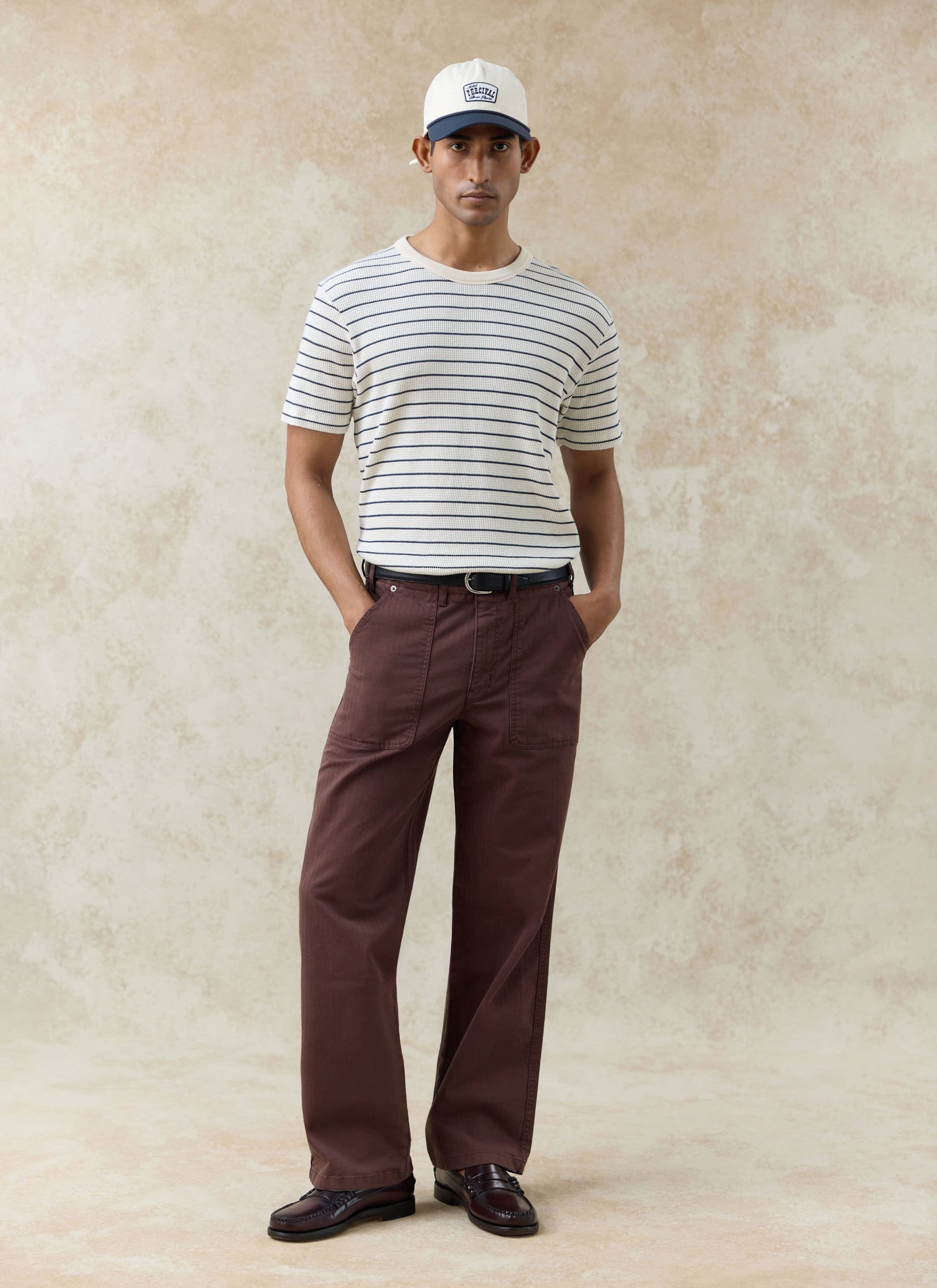 Ernie Waffle T Shirt Organic Cotton Stripe