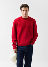 Felted Relaxed Jumper Wool Red