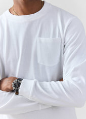 Long Sleeve Pocket T Shirt Organic Cotton