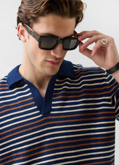 Douglas Boxy Knitted Polo Cotton