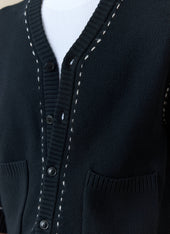 Module Boxy Cardigan Cotton