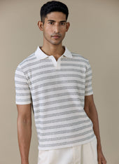 Laurent Polo | Cotton | Cream Stripe