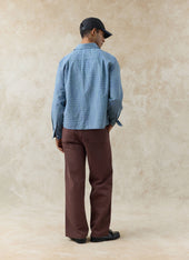 Hinsley Checked Boxy Shirt Cotton
