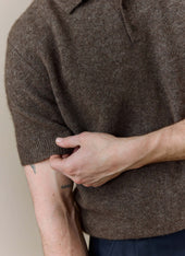 Collins Knitted Polo Yak