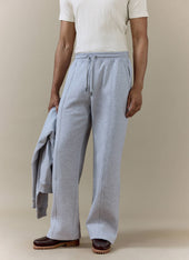 Chronicle Straight Leg Trackpants Cotton Jersey Grey