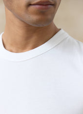 Austin Slub Slim Fit T Shirt Organic Cotton Off White