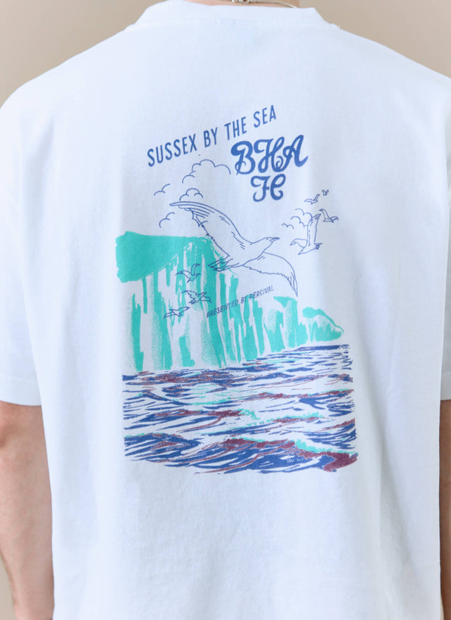 Beach Front T Shirt | Brighton & Hove Albion F.C. x Percival | White