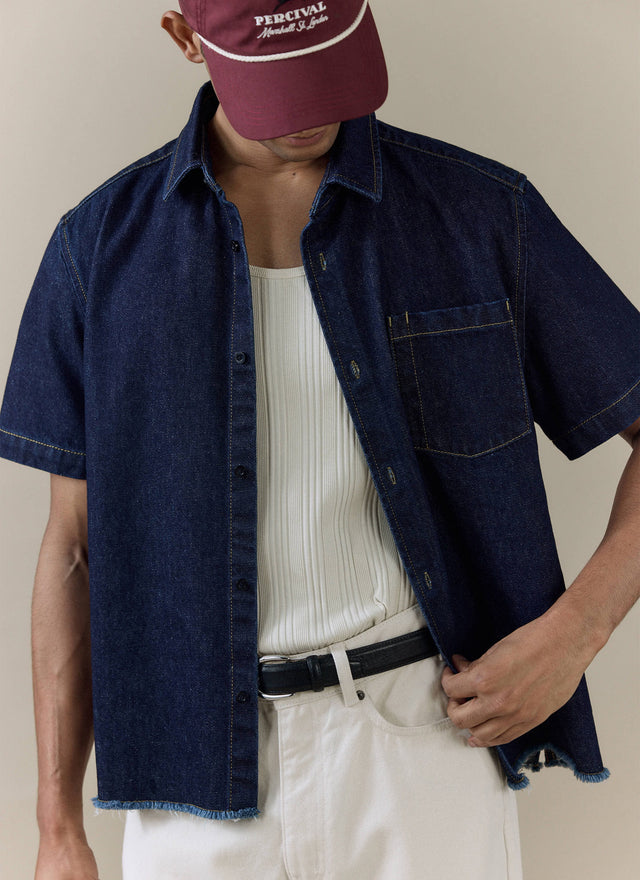 Harley Denim Shirt | Cotton | Dark Indigo