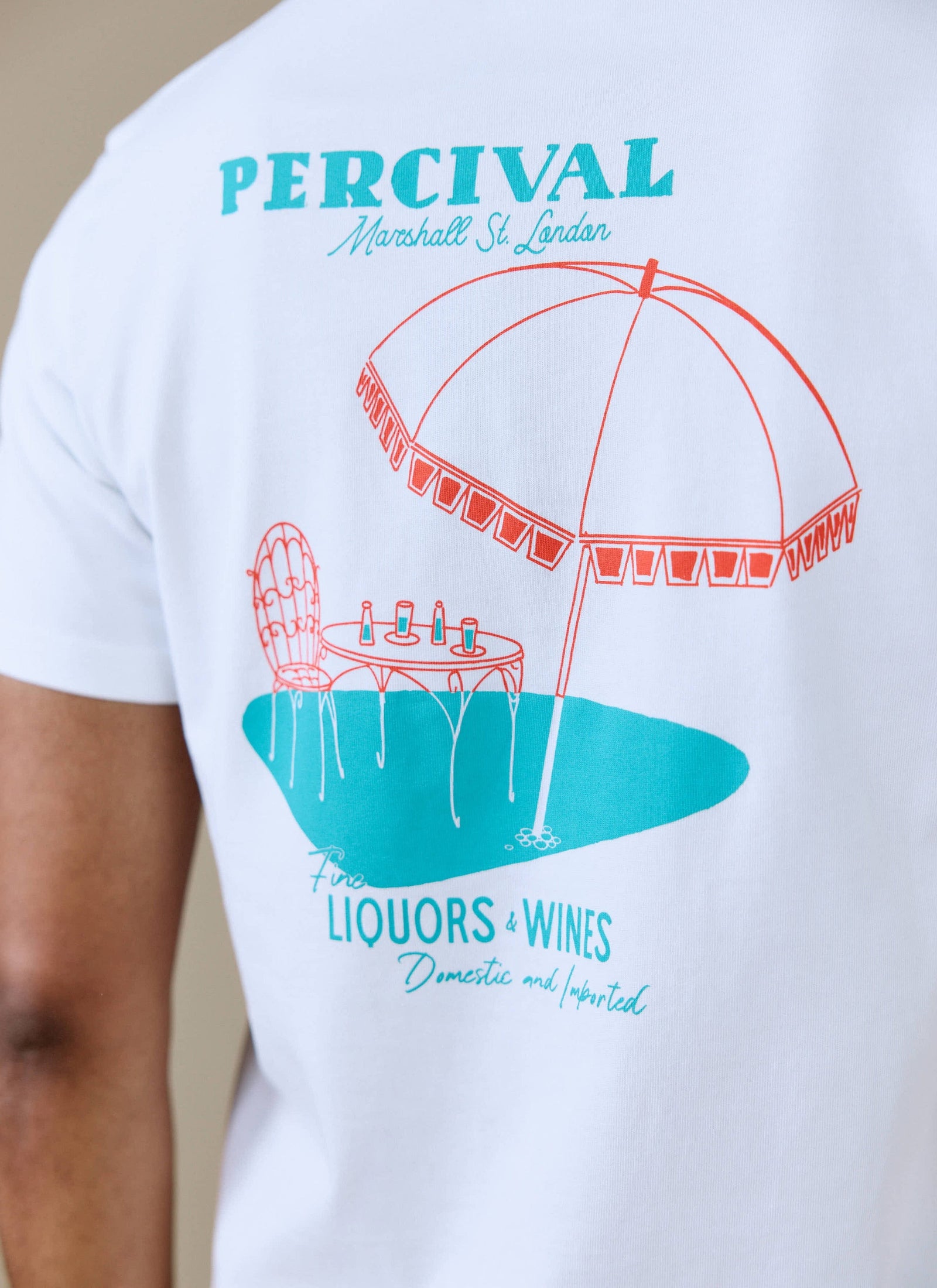 Perci Fine Wines T Shirt | Organic Cotton | White