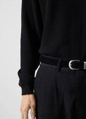 Waffle Long Sleeve T Shirt Cotton