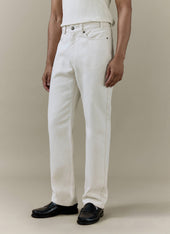 Straight Leg Denim Jeans Cotton