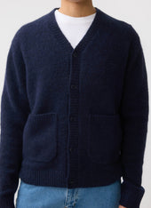 Glove Cardigan Mohair Navy