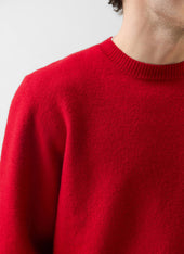 Felted Relaxed Jumper Wool Red