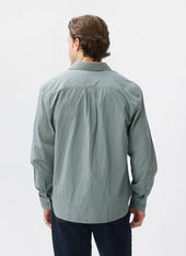 Clancy Striped Long Sleeve Shirt Cotton