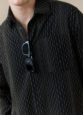 Leland Cuban Boxy Shirt Cotton