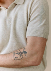 Collins Knitted Polo Yak
