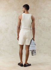 Leon Ribbed Vest Cotton