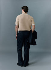 Tennis Boxy Knitted Polo Cotton