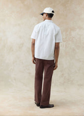 Lucia Embroidered Shirt Cotton Stripe