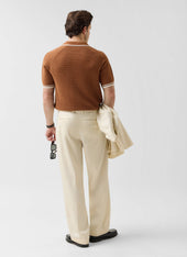Tennis Boxy Knitted Polo Cotton