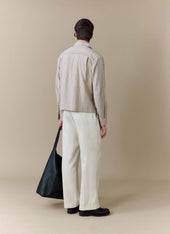 Leland Cuban Boxy Shirt | Cotton | Cream