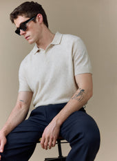 Collins Knitted Polo Yak