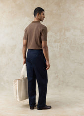 Anthony Ribbed Polo Cotton