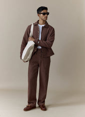Sorrento Boxy Overshirt | Linen | Brown