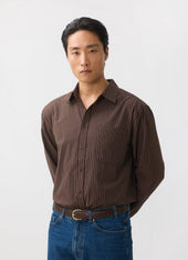 Clancy Striped Long Sleeve Shirt Cotton