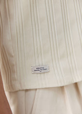 Leon Ribbed Vest Cotton