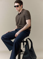 Collins Knitted Polo Yak