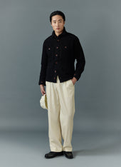 Blanket Overshirt | Casentino Wool | Black